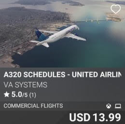 A320 Schedules - United Airlines - Vol 7