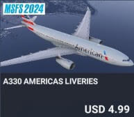 A330 Americas Liveries by 4Simmers. USD $4.99