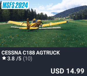 Cessna C188 AgTruck by Microsoft / Carenado. USD $14.99