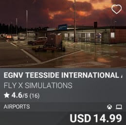 EGNV Teesside International Airport by FLY X Simulations. USD $14.99