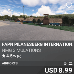 FAPN Pilanesberg International Airport by NMG Simulations. USD $8.99