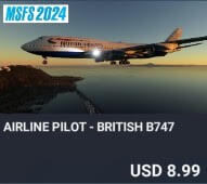 Airline Pilot - British B747 by Perfect Flight. USD $8.99