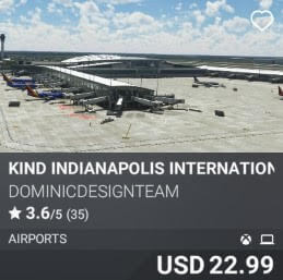 KIND Indianapolis International Airport by DOMINICDESIGNTEAM. USD $22.99