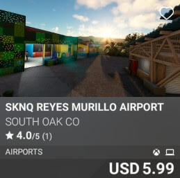 SKNQ Reyes Murillo Airport by South Oak Co. USD $5.99