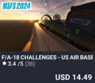 F/A-18 Challenges - US Air Bases by Perfect Flight. USD $14.49