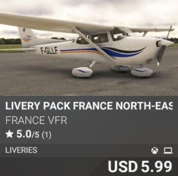 Livery Pack FRANCE North-East by France VFR. USD $5.99