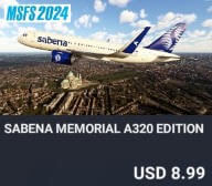 Sabena Memorial A320 Edition by Perfect Flight. USD $8.99