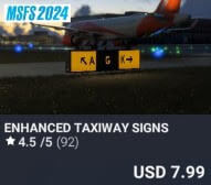 Enhanced Taxiway Signs by 4Simmers. USD $7.99