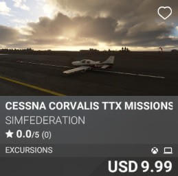 Cessna Corvalis TTx Missions by simfederation. USD $9.99