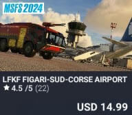 LFKF Figari-Sud-Corse Airport by FSX3D. USD $14.99