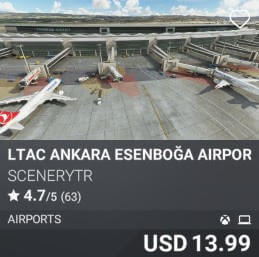 LTAC Ankara Esenboğa Airport by SceneryTR. USD $13.99