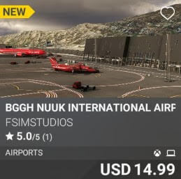 BGGH Nuuk International Airport by FSimStudios. USD $14.99