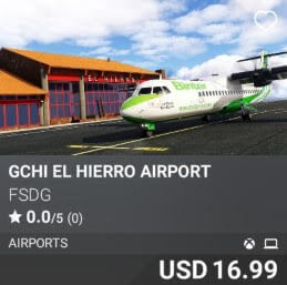 GCHI El Hierro Airport by FSDG. USD $16.99