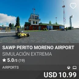 SAWP Perito Moreno Airport by Simulación Extrema. USD $10.99