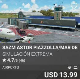 SAZM Astor Piazzolla/Mar Del Plata Airport by Simulación Extrema. USD $13.99