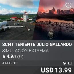 SCNT Teniente Julio Gallardo Airport by Simulación Extrema. USD $13.99