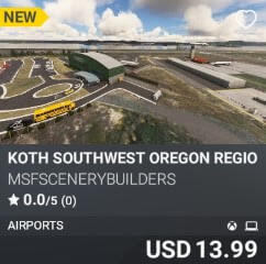KOTH Southwest Oregon Regional Airport by msfscenerybuilders. USD $13.99