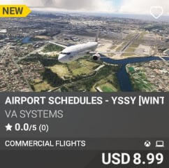 Airport Schedules - YSSY [Winter 2024] by VA SYSTEMS. USD $8.99