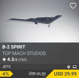 B-2 Spirit by Top Mach Studios. USD $31.99 (on sale for 29.99)