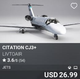 Citation CJ3+ by LivToAir. USD $26.99