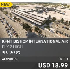 KFNT BISHOP INTERNATIONAL AIRPORT by Fly 2 High. USD $18.99