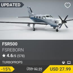 FSR500 by FSReborn. USD $32.99 (on sale for 27.99)