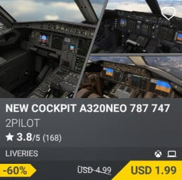 NEW COCKPIT A320NEO 787 747 by 2PILOT. USD $4.99 (on sale for 1.99)