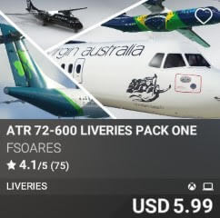 ATR 72-600 Liveries Pack One by FSoares. USD $5.99