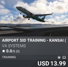 Airport SID Training - Kansai (RJBB) by VA SYSTEMS. USD $13.99