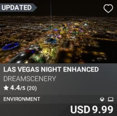 Las Vegas Night Enhanced by DreamScenery. USD $9.99
