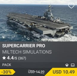 Supercarrier Pro by Miltech Simulations. USD $14.99 (on sale for 10.49)