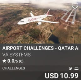 Airport Challenges - Qatar Airways - Vol 4 by VA SYSTEMS. USD $10.99