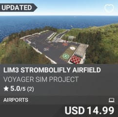 LIM3 StromboliFly Airfield by Voyager Sim Project. USD $14.99