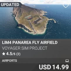 LIM4 Panarea Fly Airfield by Voyager Sim Project. USD $14.99