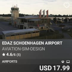 EDAZ Schoenhagen Airport by Aviation-Sim-Design. USD $17.99