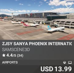 ZJSY Sanya Phoenix International Airport by SamScene3D. USD $13.99