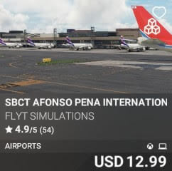 SBCT AFONSO PENA INTERNATIONAL AIRPORT by FLYT Simulations. USD $12.99