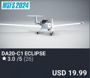 DA20-C1 Eclipse by SimSolutions. USD $19.99