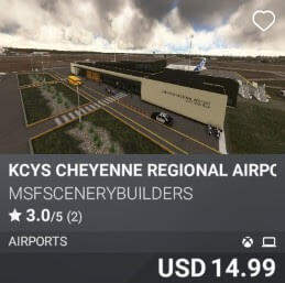 KCYS Cheyenne Regional Airport by Msfscenerybuilders. USD $14.99