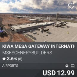 KIWA Mesa Gateway International Airport by msfscenerybuilders. USD $12.99