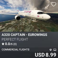 A320 Captain - Eurowings by Perfect Flight. USD $8.99