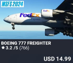 Boeing 777 Freighter by Captain Sim. USD $14.99