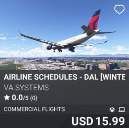 Airline Schedules - DAL [Winter 2024] by VA SYSTEMS. USD $15.99