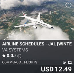 Airline Schedules - JAL [Winter 2024] by VA SYSTEMS. USD $12.49
