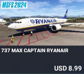 737 Max Captain Ryanair by Perfect Flight. USD $8.99