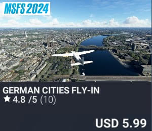 German Cities Fly-In by Perfect Flight. USD $5.99
