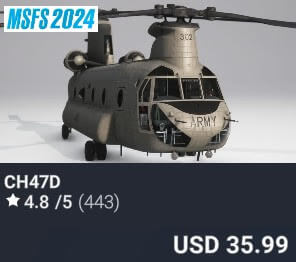 CH47D by Miltech Simulations. USD $35.99