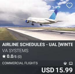 Airline Schedules - UAL [Winter 2024] by VA SYSTEMS. USD $15.99