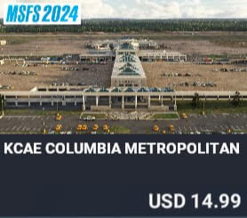 KCAE Columbia Metropolitan Airport by Glideslope Pro. USD $14.99