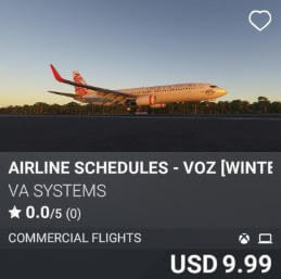 Airline Schedules - VOZ [Winter 2024] by VA SYSTEMS. USD $9.99